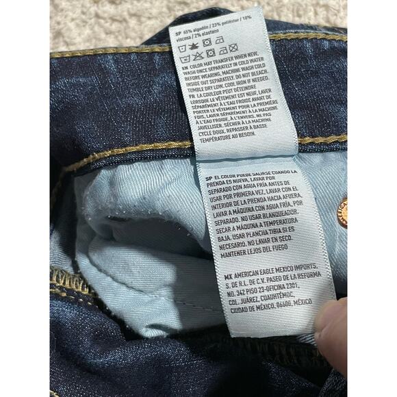 American Eagle Original Straight Jeans Mens Size 33 x 32.5 Next Level Flex Blue - Picture 10 of 15